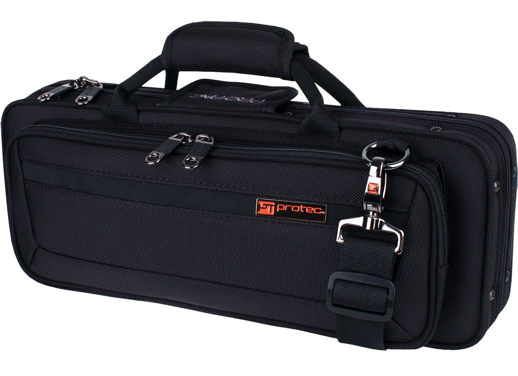 Protec Flute and Piccolo Double Case Black