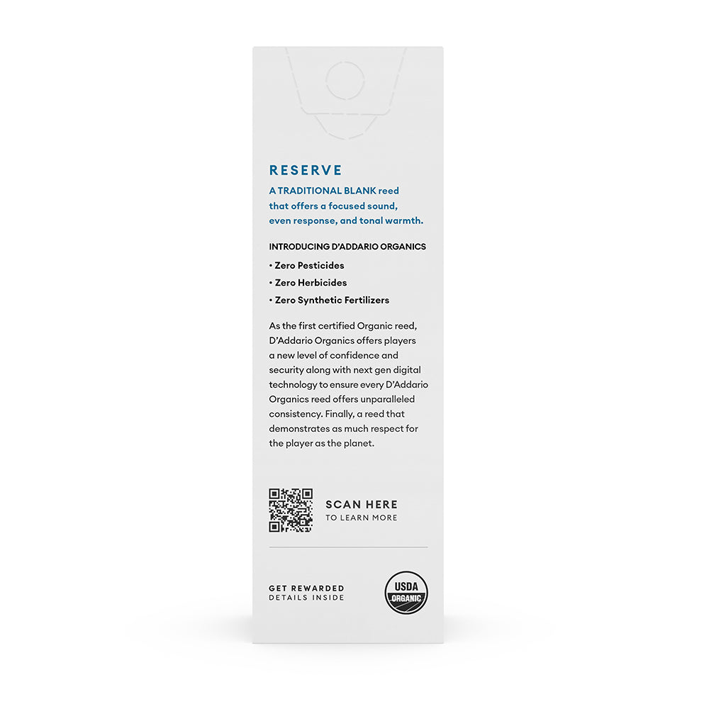 D’Addario Organic Reserve Bass Clarinet Reeds